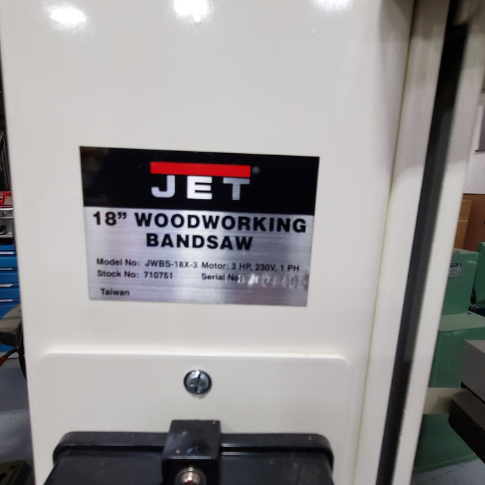 Jet 18in Woodworking Bandsaw