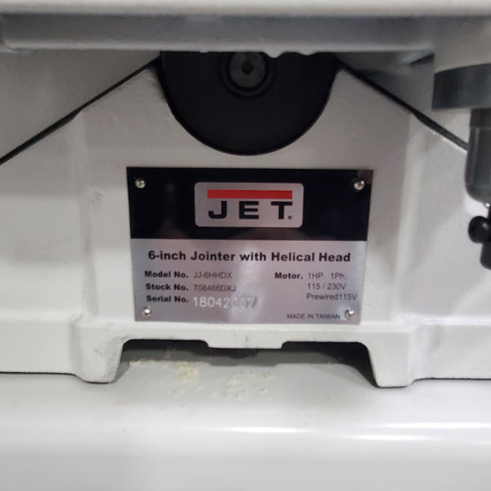 Jet 6in jointer JJ-6HHDX