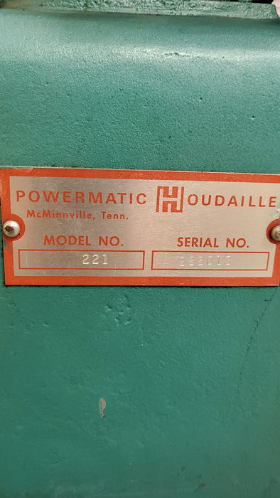 Powermatic 20in Planer Model 221