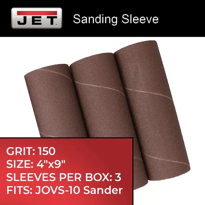 SANDING SLEEVES  4x9  150G (3PK)