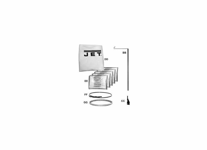 Jet 5-MICRON FILTER & CLLCTN BAG KIT DC-1100