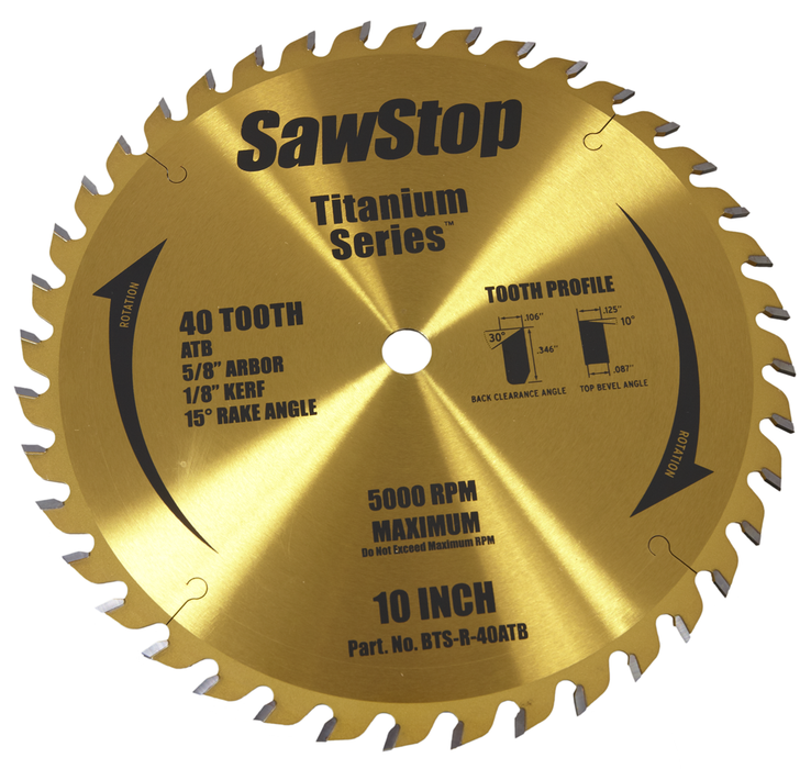 10in 40-Tooth Blade