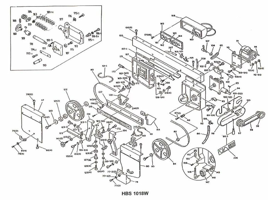 HBS-916 HORIZONTAL BANDSAW — Barbo Machinery & Supply