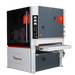 A Timesavers 23 Series industrial sanding machine with multiple heads and controls, primarily in gray, red, and black colors.